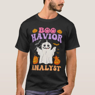 Retro A Therapeutic BC Halloween Ghost Boo Havior T-Shirt