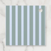 Retro A Tini One Martini Blue Bow Boy Baby Shower Geschenkanhänger (Rückseite)