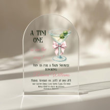 Retro A Tini One Martini Rosa Schleife Mädchen Bab