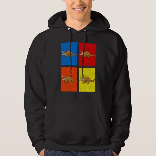 Retro Aardvark Hoodie (Vorderseite)