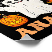 Retro Aba Therapeut Bcba Halloween Ghost Boo Havio Poster (Ecke)