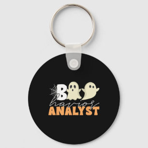 Retro Aba Therapeut Bcba Halloween Ghost Boo Havio Schlüsselanhänger