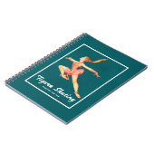 Retro-Abbildung Skater-Poesie auf Eis Notizblock (Linke Seite)