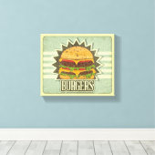 Retro-Abdeckung für das Schnellmenü Leinwanddruck (Insitu (Holzboden))