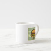 Retro Abdeckung für Schnellimbiss-Menü Espressotasse (Vorderseite Rechts)