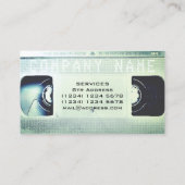 Retro Abdeckung heller Licht-VHS-Kassette Visitenkarte (Rückseite)