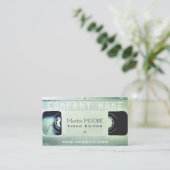 Retro Abdeckung heller Licht-VHS-Kassette Visitenkarte (Stehend Vorderseite)