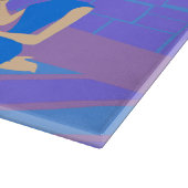 Retro-Abend auf der Zuhause Cutting Board Schneidebrett (Ecke)