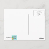 Retro-Abend auf Zuhause Postkarte (Rückseite)