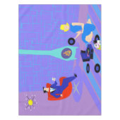 Retro-Abend bei Zuhause Tableclout Tischdecke (Vorderseite)