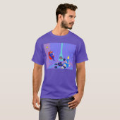 Retro Abends-zu Hause T - Shirt (Vorne ganz)