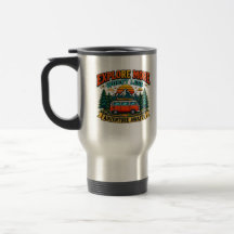 Retro-Abenteuer-Camping-Kaffeetasse | Erkunde mehr