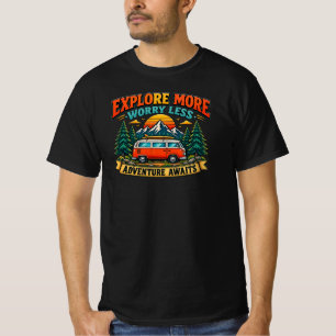 Retro-Abenteuer-Camping-T-Shirt T-Shirt