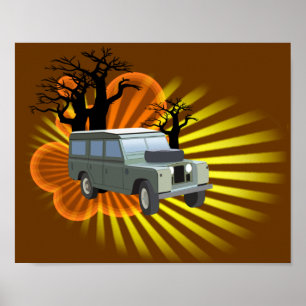 Retro Abenteuer Poster