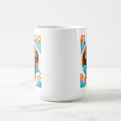 Retro-Abenteuer Sasquatch-Berg Alaska Kaffeetasse (Mittel)