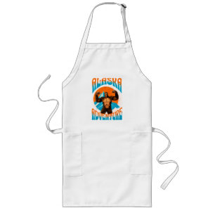 Retro-Abenteuer Sasquatch-Berg Alaska Lange Schürze