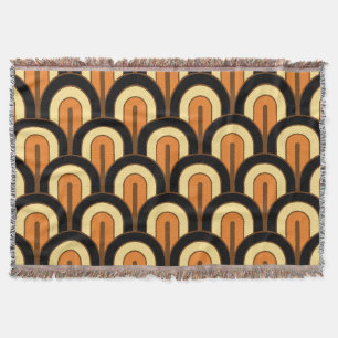 Retro abgestuftes geometrisches Fächer-Muster Decke