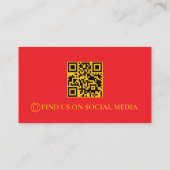 Retro-Abschleppdienst QR-Code Visitenkarte (Rückseite)