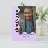 Retro-Abschluss Dankeskarte (Stehend Vorderseite)