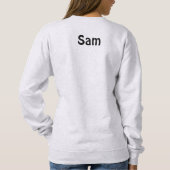 Retro Abschluss Graduate Cap & Gown Girl Sweatshirt (Rückseite)