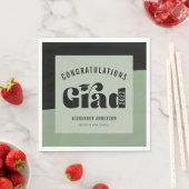 Retro-Abschluss mit hellfarbenem Grün Serviette (Beispiel)