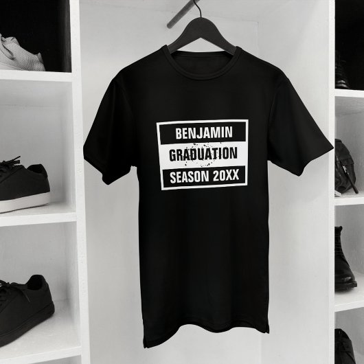 Retro-Abschluss - Saison 20XX schwarz T-Shirt