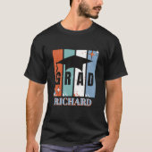 Retro-Abschlussmütze Junge nostalgischer Absolvent T-Shirt (Vorderseite)