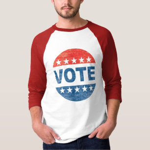 Retro Abstimmungs-Baseball-Shirt T-Shirt