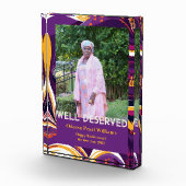 Retro Abstract African Black Mom Retirement Gift Fotoblock (Rechts)