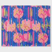Retro-Abstract-Bürstenstrich (2) Geschenkpapier (Flach)