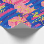 Retro-Abstract-Bürstenstrich (2) Geschenkpapier (Ecke)