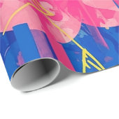 Retro-Abstract-Bürstenstrich (2) Geschenkpapier (Rolleneckpunkt)