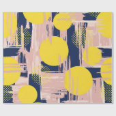 Retro-Abstract-Bürstenstrich (8) Geschenkpapier (Flach)