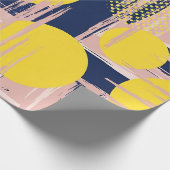 Retro-Abstract-Bürstenstrich (8) Geschenkpapier (Ecke)
