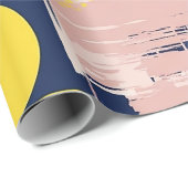 Retro-Abstract-Bürstenstrich (8) Geschenkpapier (Rolleneckpunkt)