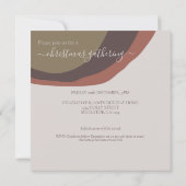 Retro Abstract Joyful Christmas Party Einladung (Rückseite)