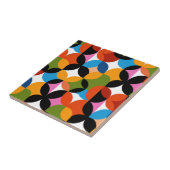 Retro Abstract Pattern Bold Mid Century Modern Fliese (Seite)