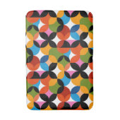 RETRO Abstract Pattern Colorful Mid Century Modern Badematte (Vorderseite Vertikal)