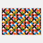 Retro Abstract Pattern Colorful Mid Century Modern Geschenkpapier Set (Vorderseite)