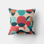 Retro Abstract Pebble Pillow Kissen (Rückseite)
