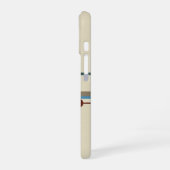 Retro Abstract Vertical Bars iPhone 16 Hülle (Linke Seite)