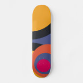 Retro Abstrakt Art. 3 Skateboard (Vorderseite)