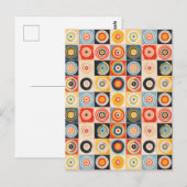 Retro Abstrakt Art im Stil von Hilma af Klint Postkarte (Vorne/Hinten)