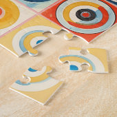 Retro Abstrakt Art im Stil von Hilma af Klint Puzzle (Seite)