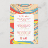 Retro Abstrakt Art Pattern Altes Englisch Begleitkarte (Vorderseite)