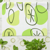 Retro Abstrakt Art Rocks Geschirrtuch (Gefaltet)