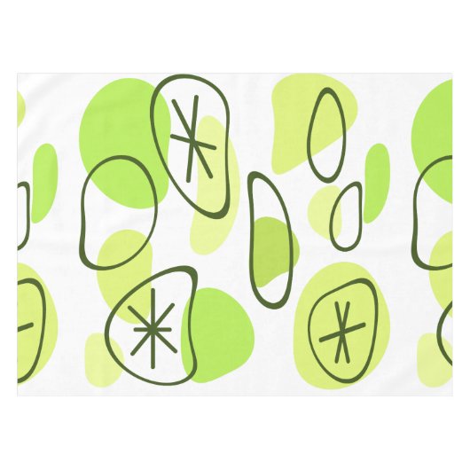 Retro Abstrakt Art Rocks Tischdecke (Vorderseite (Horizontal))