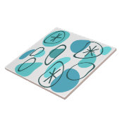 Retro Abstrakt Art Rocks Türkisch Fliese (Seite)