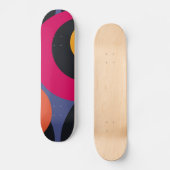 Retro Abstrakt Art Skateboard (Vorderseite)