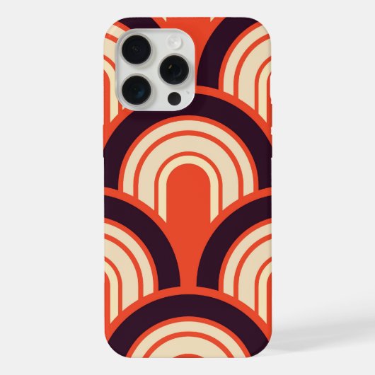 Retro-Abstrakt aus den Fünfzigern iPhone Hülle (Rückseite)